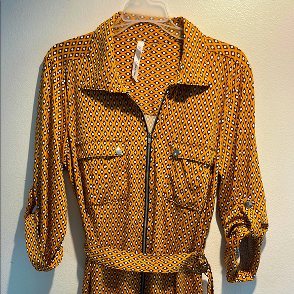 NWOT NY Collection | Light Black Collared Midi Dress Size Large - Picture 2 of 8